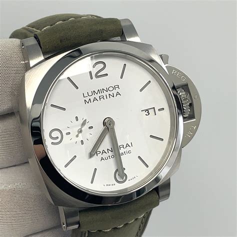 panerai luminor daylight chronograph white dial|panerai luminor marina price.